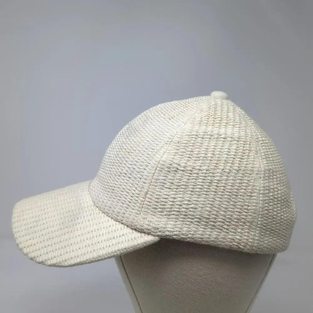 Sonoma Baseball Cap Beige One Size Woven Straw Texture Slideback Strap Hat
